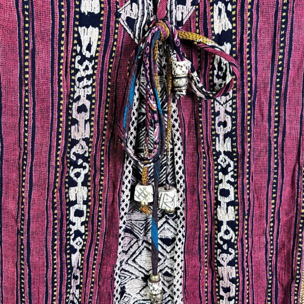 CAROLE LITTLE Vintage Sleeveless Vest w/a geometric & striped pattern Womens 8 - Picture 10 of 11